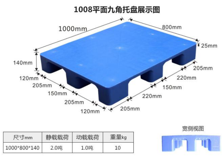 1080平面九脚卡板